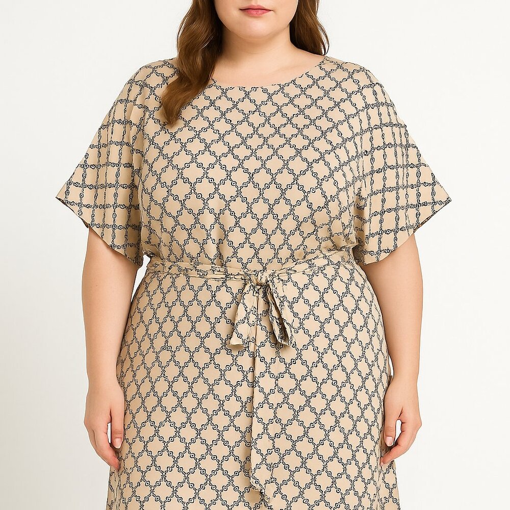 Stylish Geometric Patterned Dress